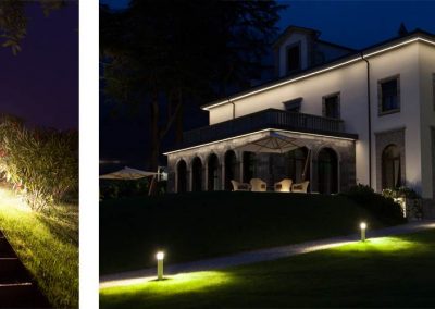 Lighting Project Villa Lario Bullard Bollards